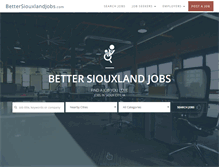 Tablet Screenshot of bettersiouxlandjobs.com